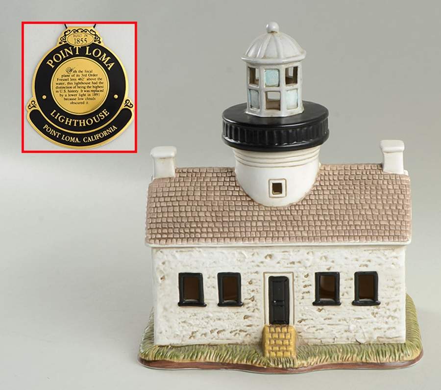 Pacific Region Lighthouses Old Point Loma, Ca-1855 - Boxed by Lefton-1