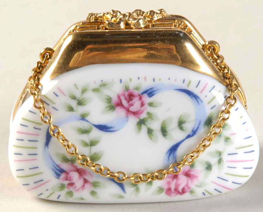 Lefton Hinged Boxes Pocket Book-Pink Roses - No Box by Lefton-1