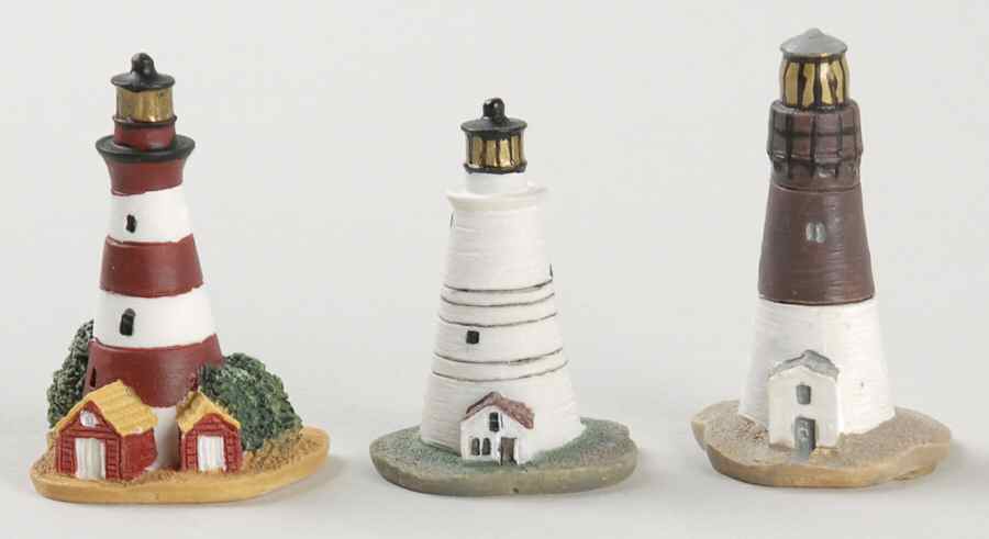 Lighthouse Thimble Collection Barnegat/Assateague/Boston Light - Boxed by Lenox-1