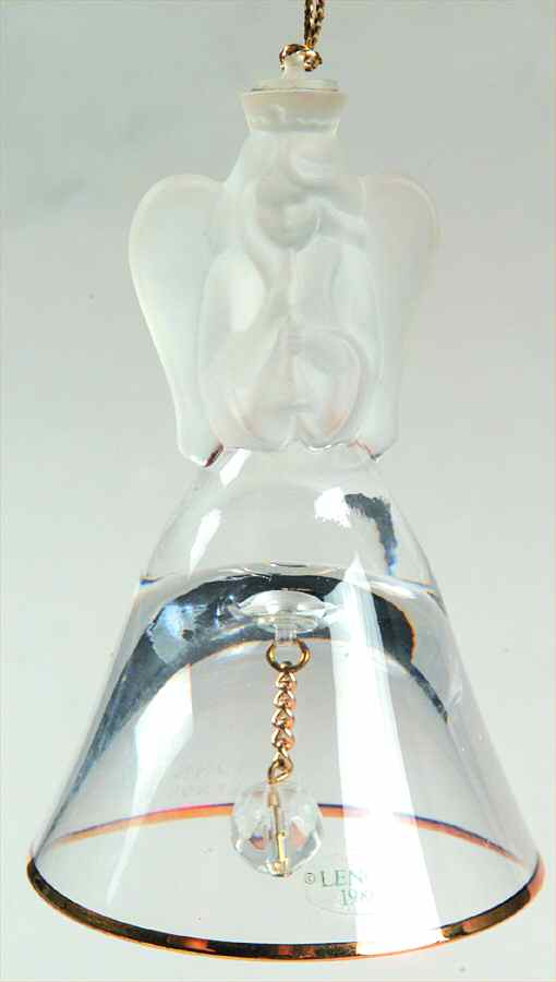 Annual Crystal Bell Ornament Angel - No Box by Lenox-1