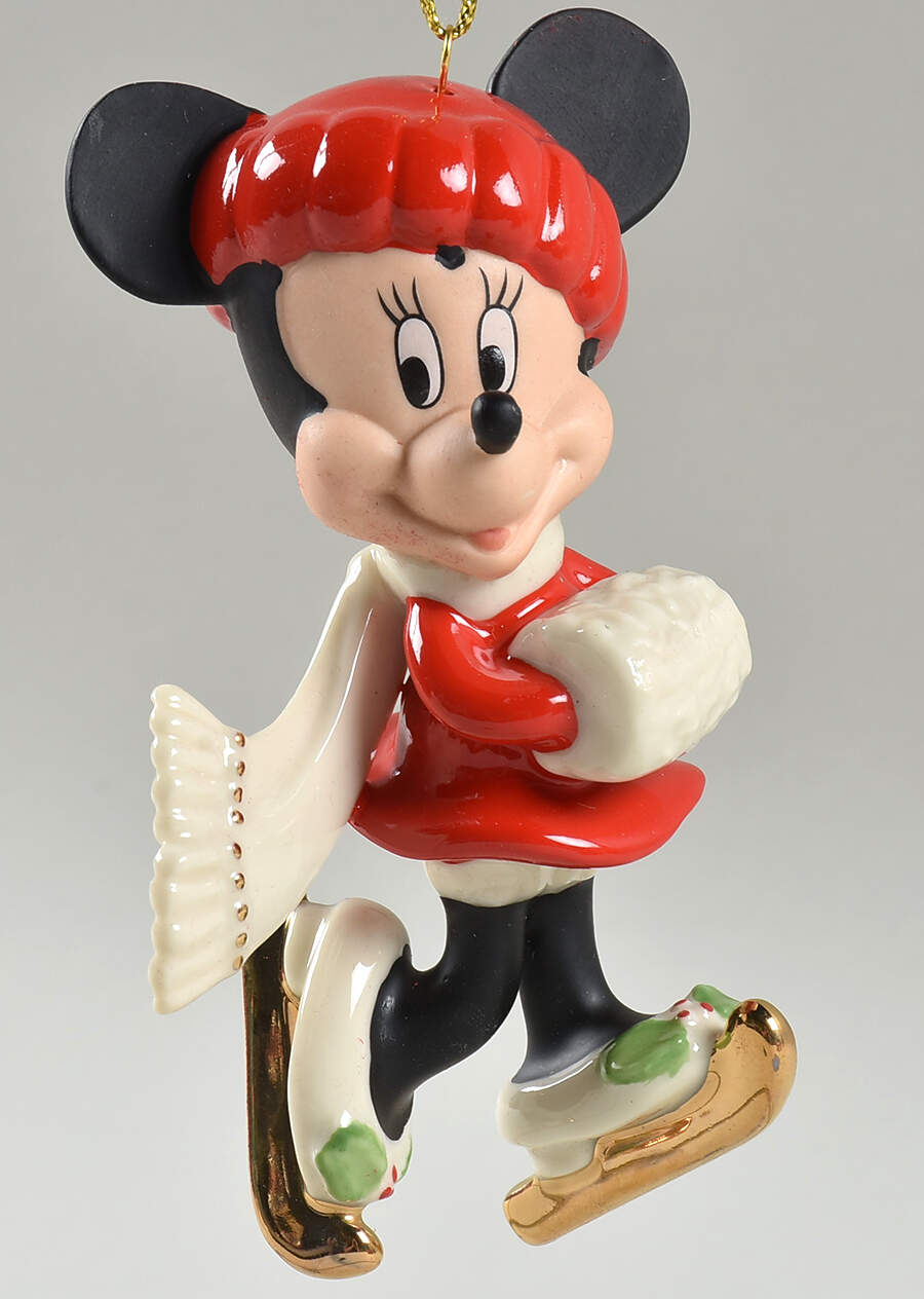Mickey Mouse Annual Ornaments Skate Away Minnie - Boxed by Lenox-1