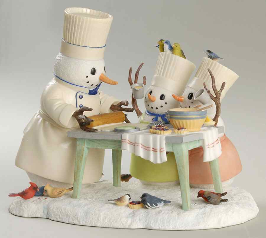 Lynn Bywaters Snowman Collection Pastry With Papa - No Box by Lenox-1