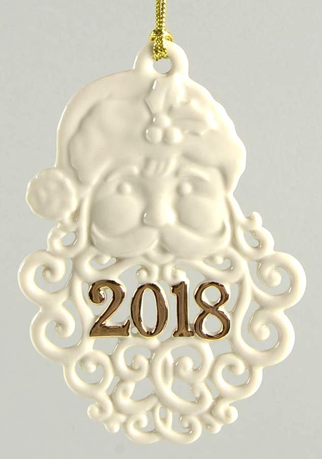 A Year To Remember Ornament 2018-Santa - Boxed by Lenox-1