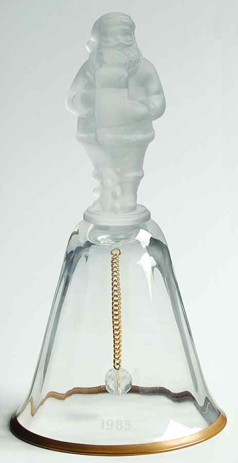 Crystal Christmas Bell Santa - Boxed by Lenox-1