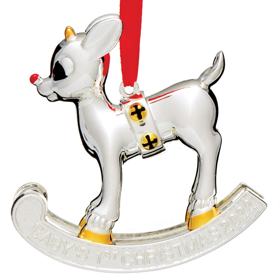 Rudolph Baby's First Christmas 2022-Rudolph Baby's First Christmas - No Box by Lenox-1