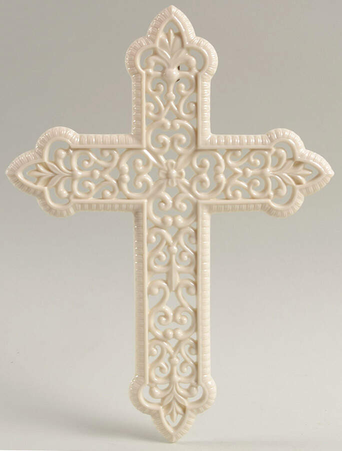China Treasures Cross Pierced Wall Cross - No Box by Lenox-1