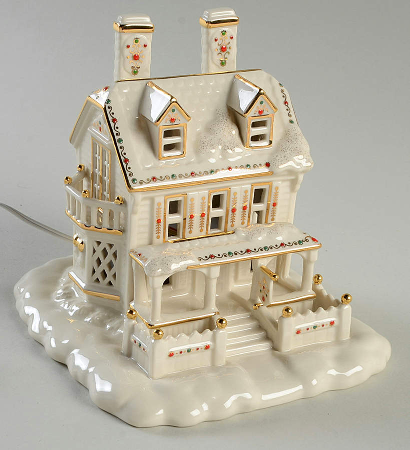 Mistletoe Park Village Victorian House - No Box by Lenox-1