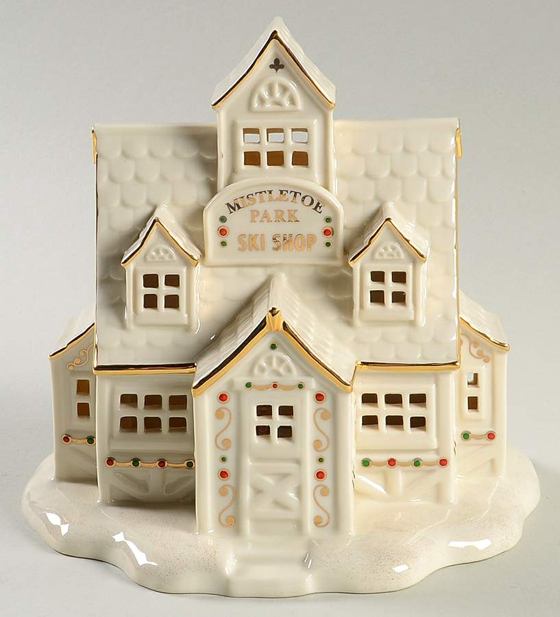 Mistletoe Park Village Mistletoe Park Ski Shop - Boxed by Lenox-1
