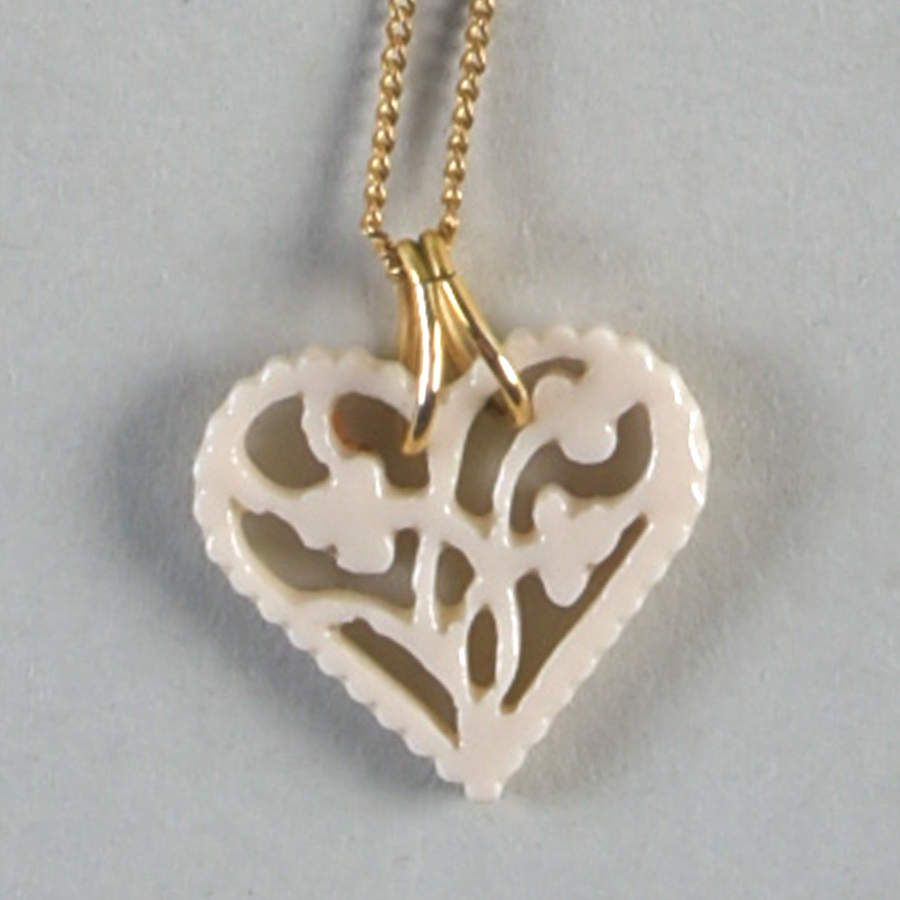 Lenox Jewelry Enameled Heart Necklace - No Box 42 by Lenox-1