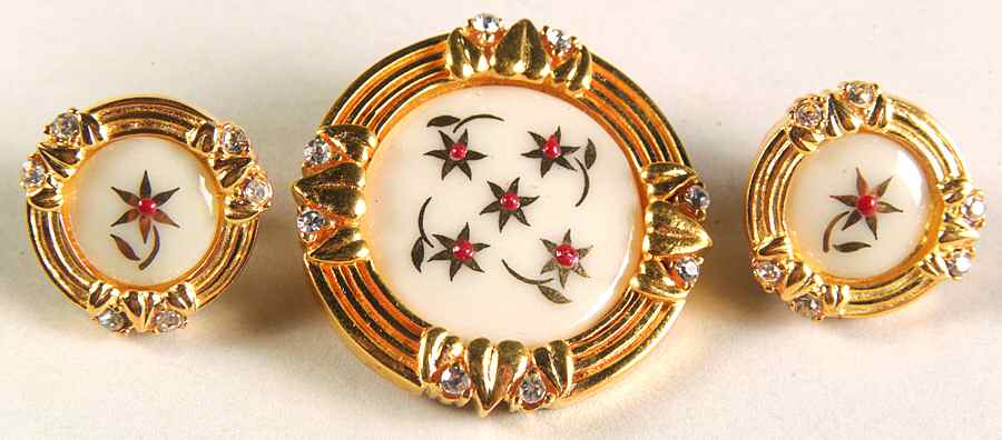Lenox Jewelry Starlight Starflower Earrings & Brooch - Boxed by Lenox-1