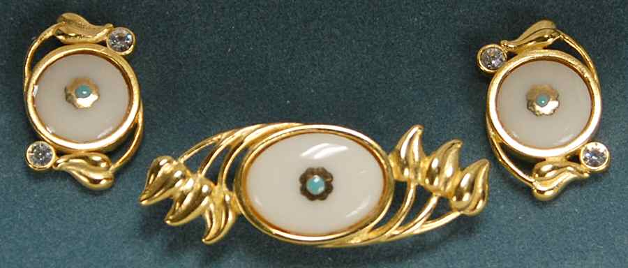 Lenox Jewelry Petite Fleur-Earrings & Brooch - Boxed by Lenox-1