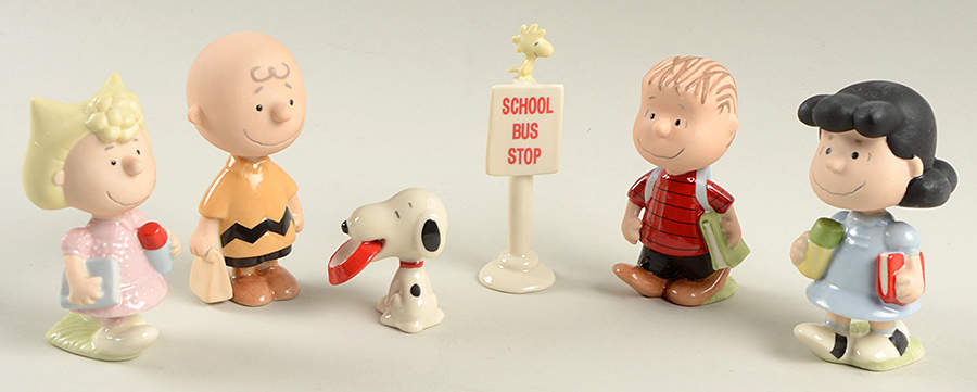 Peanuts Figurines Back To School - 6pc Set - Boxed by Lenox-1