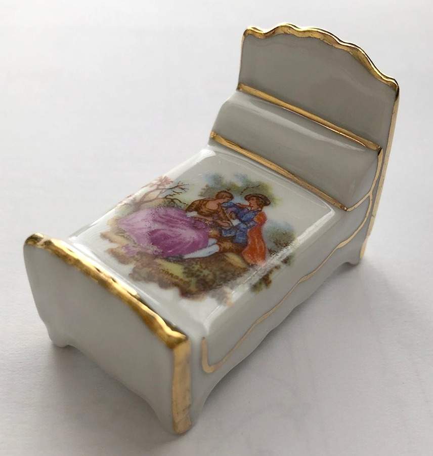 Limoges Miniature Figurines & Giftware Bed-Courting - No Box by Limoges-French-1