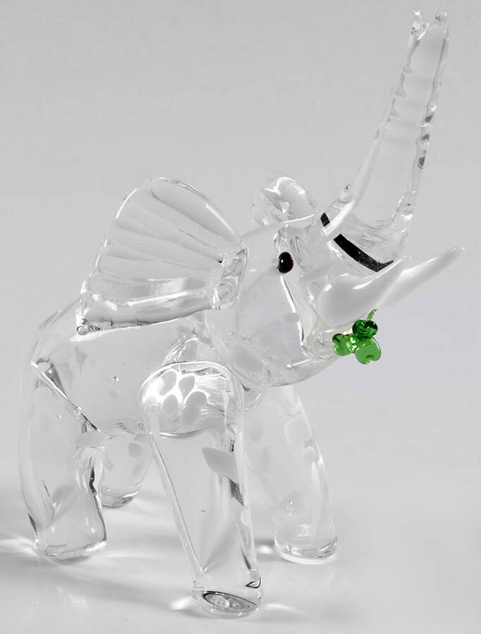 Lenox Art Glass Figurines Chance The Good Luck Elephant - Boxed by Lenox-1