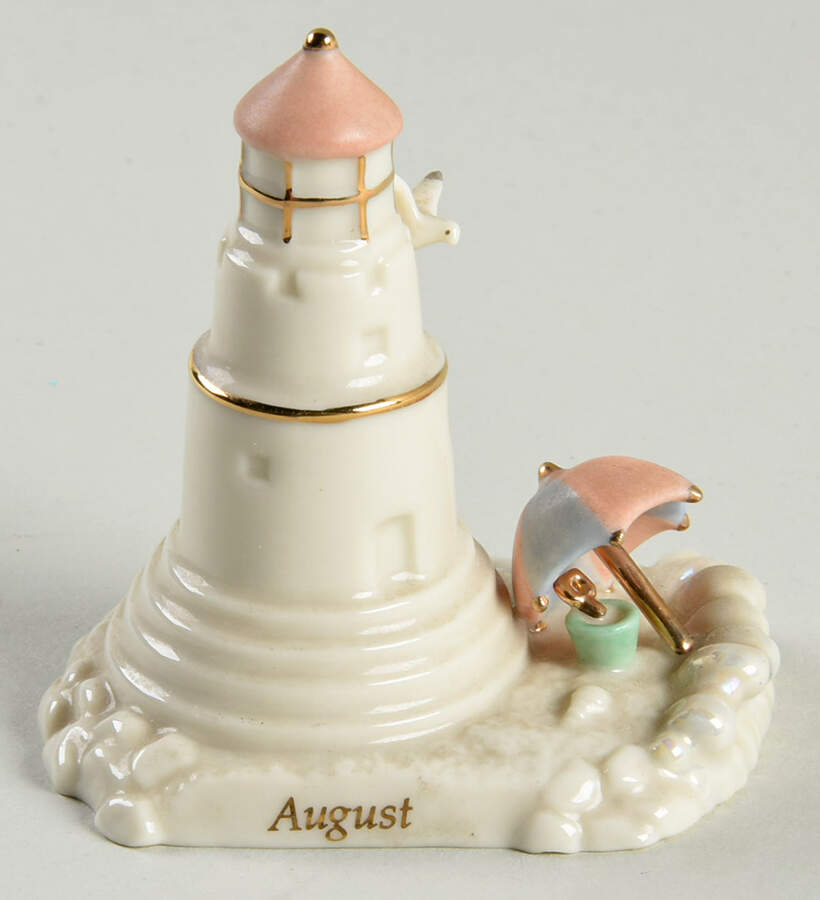 Lighthouse Calendar Sculptures August - Boxed by Lenox-1