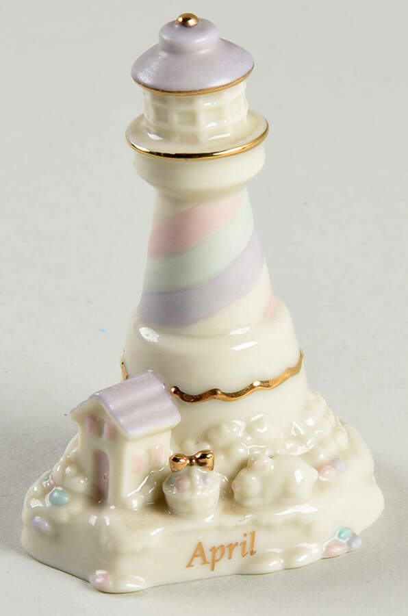 Lighthouse Calendar Sculptures April - Boxed by Lenox-1