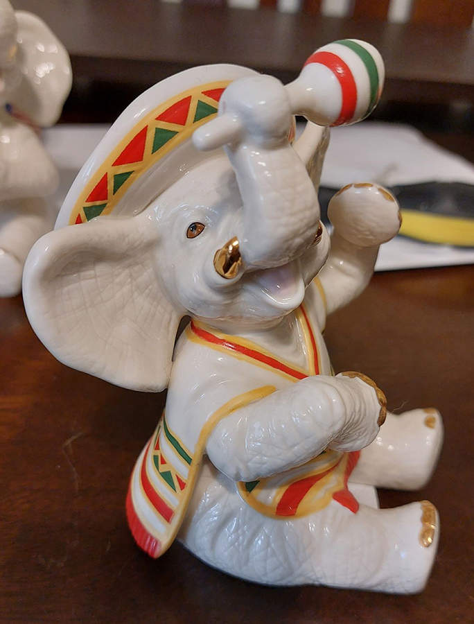 Mini Classic Elephants Fiesta Fun - No Box by Lenox-1