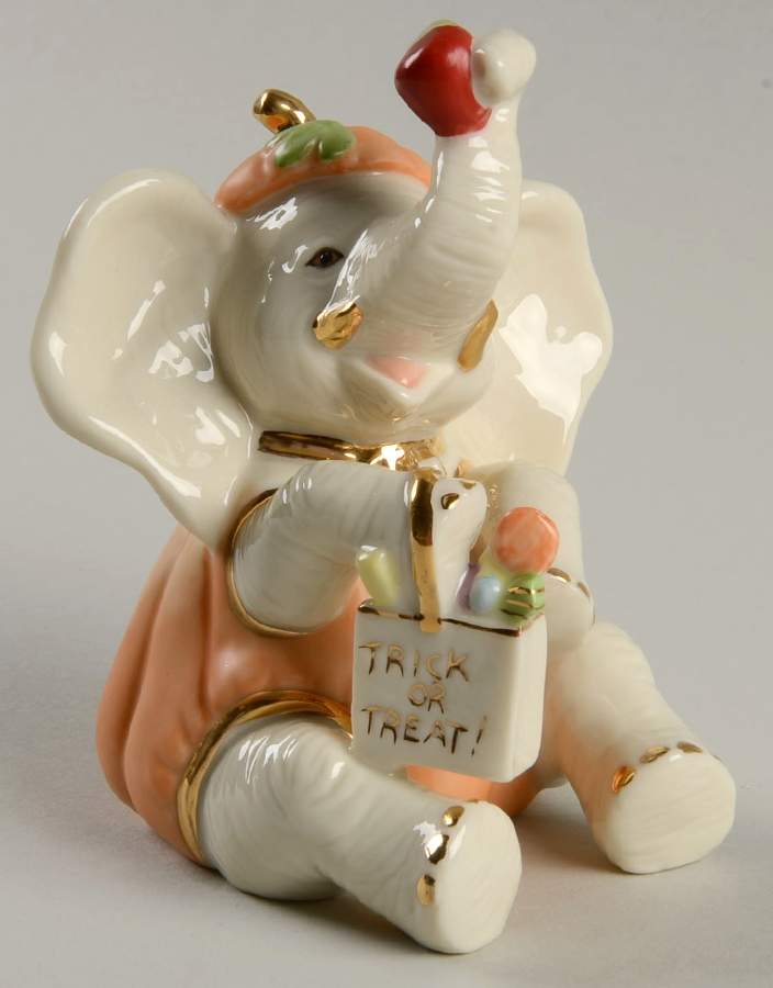 Mini Classic Elephants Lil Pumpkin Patch Elephant - No Box by Lenox-1