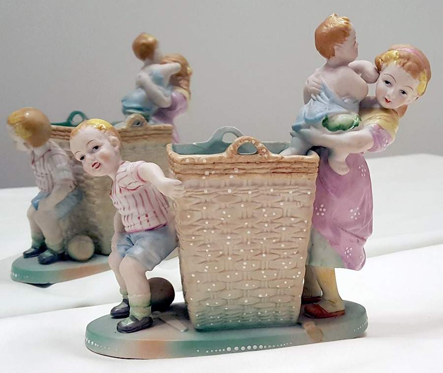 Ardalt Figurines Children Playing In Basket-Boy - No Box by Lenwile-Ardalt-1