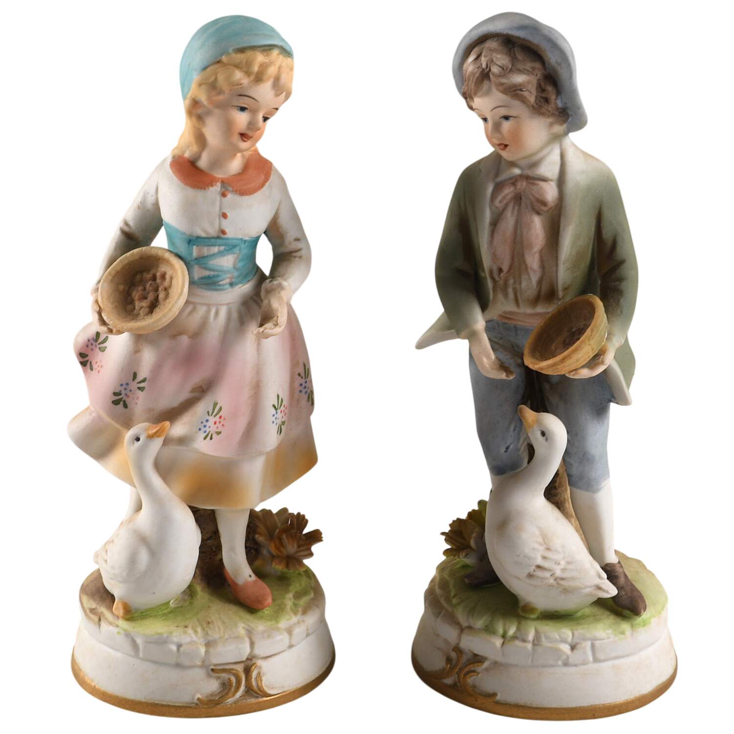 Ardalt Figurines Couple Feeding Geese-Matte - No Box by Lenwile-Ardalt-1