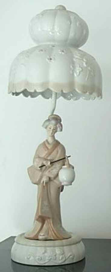 Ardalt Figurines Figural Lamp-Lady W/ Bucket - No Box by Lenwile-Ardalt-1