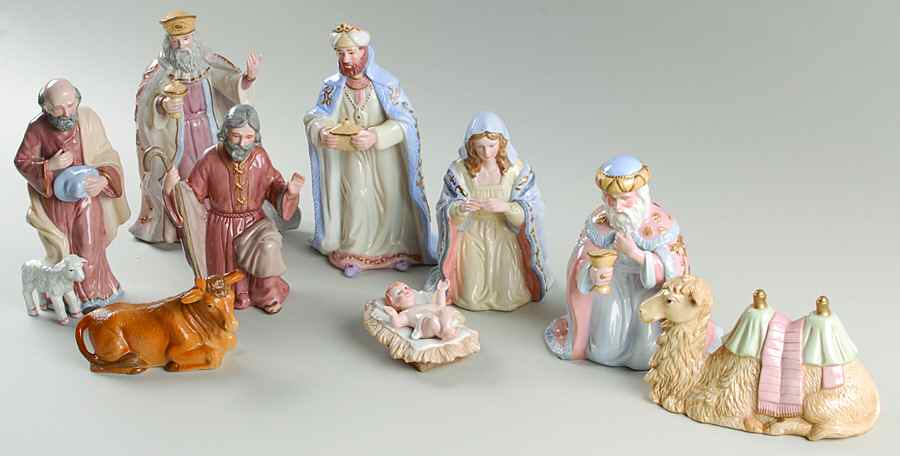 Sevilla Collection Nativity 9 Piece Boxed Set - No Box by Lefton-1