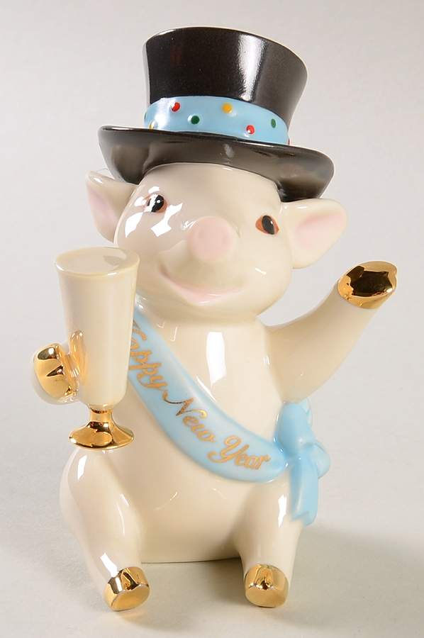 Pig Collection Happy New Year Pig - No Box by Lenox-1