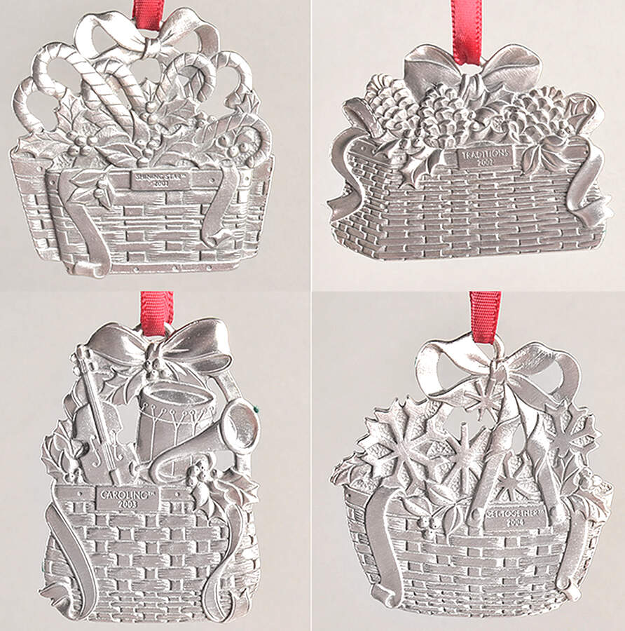 Christmas Basket Collection 2005-Boxed Set Of Four - Boxed by Longaberger (Metal)-1