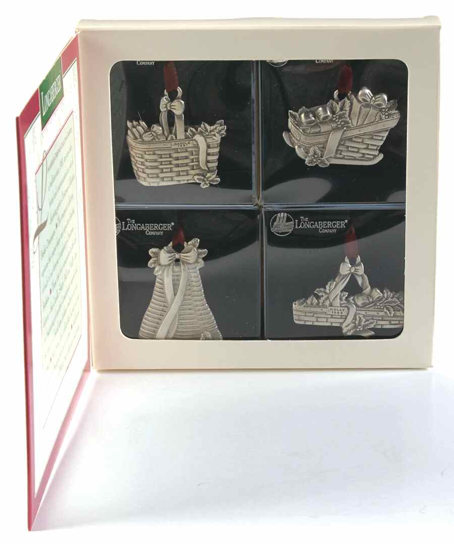 Christmas Basket Collection 1994-Boxed Set Of Four - With Box by Longaberger (Metal)-1