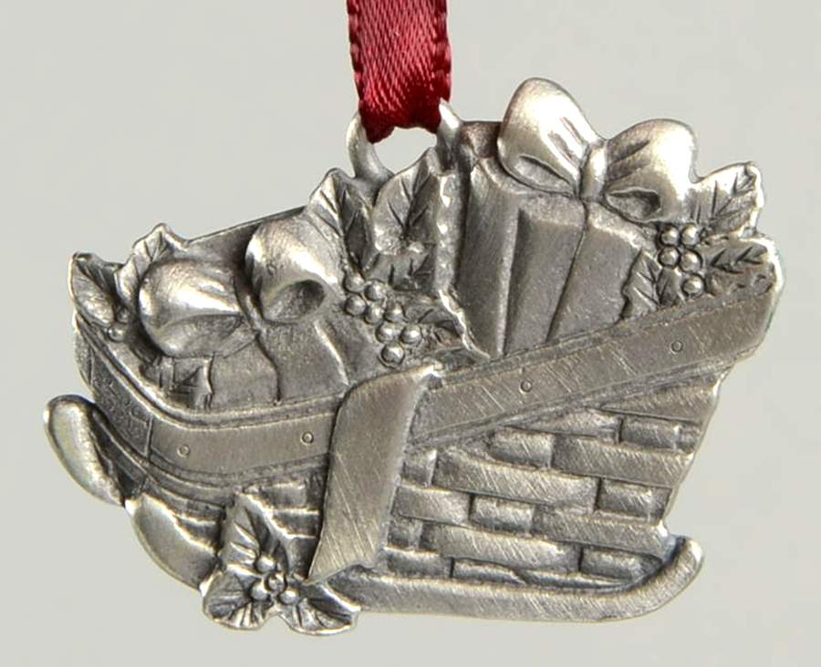 Christmas Basket Collection 1982-Sleigh - With Box by Longaberger (Metal)-1