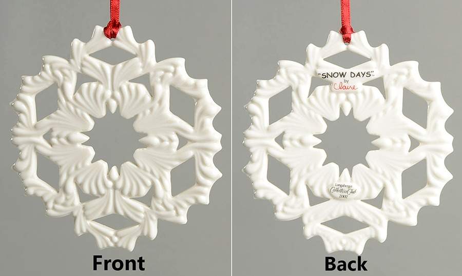 Snow Days 2002-Claire Snowflake - Boxed by Longaberger-1