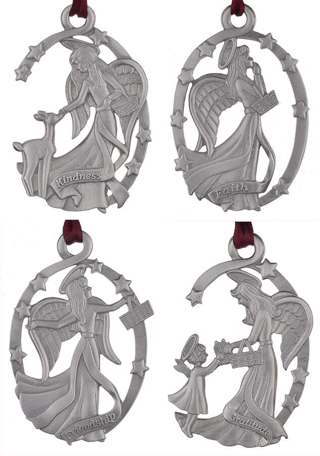 Angel 1999-Angel (Set Of 4) - Boxed by Longaberger (Metal)-1