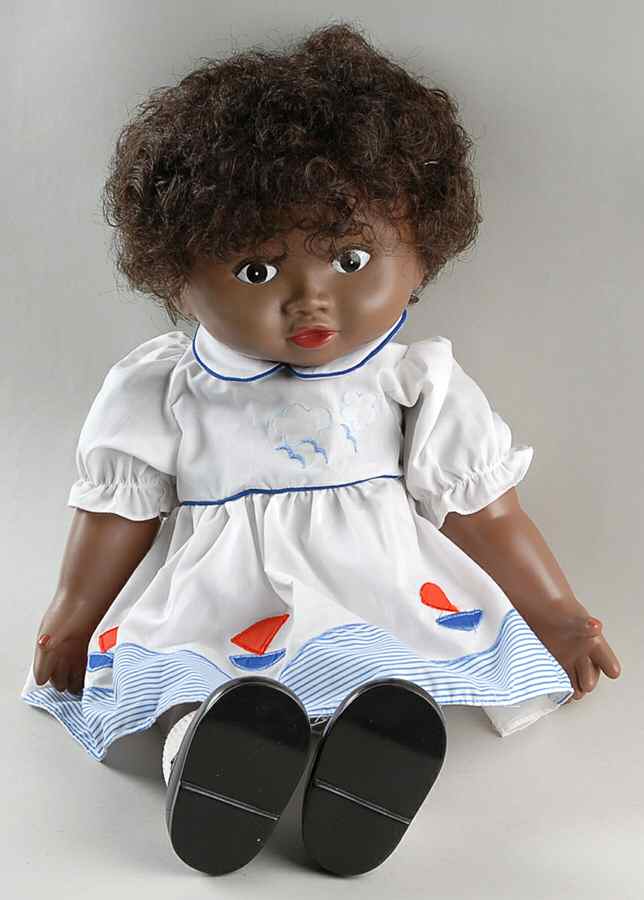 Baby Whitney White Dress Blu & Red Sailboat - No Box by Lomel Enterprises-1