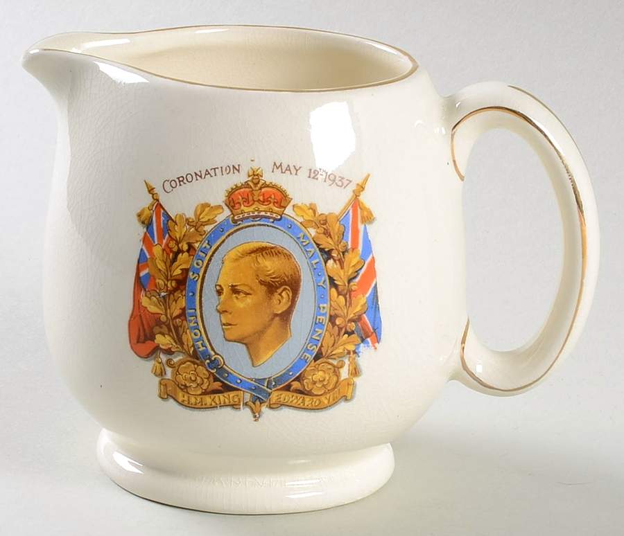 Lancaster Royalty Giftware Edward Viii Coronation Creamer - No Box by Lancaster & Sons-1