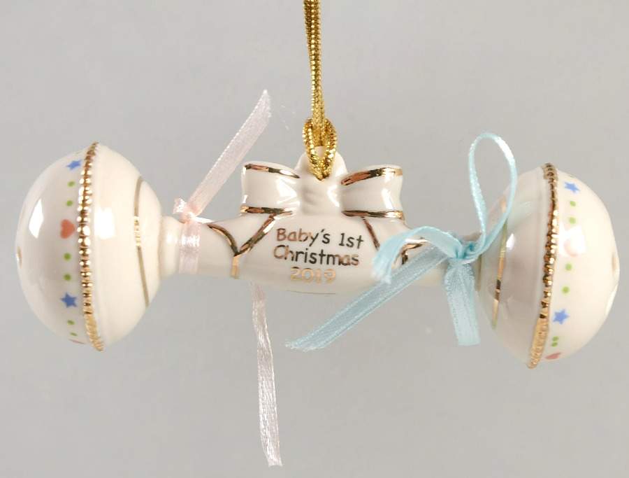 Baby's First Christmas-Rattle 2019-Rattle - No Box by Lenox-1