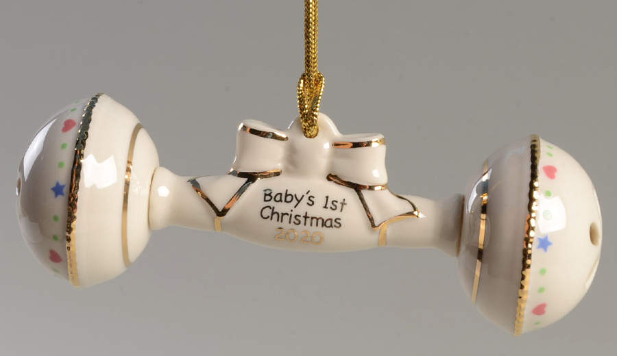 Baby's First Christmas-Rattle 2020-Rattle - No Box by Lenox-1