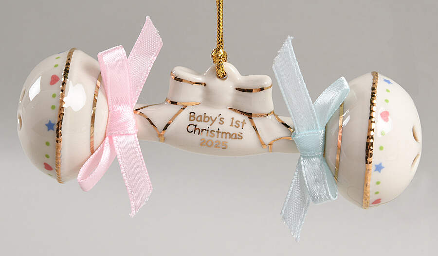 Baby's First Christmas-Rattle 2025-Rattle - Boxed by Lenox-1
