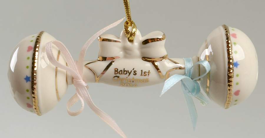 Baby's First Christmas-Rattle 2014 Rattle - Boxed by Lenox-1