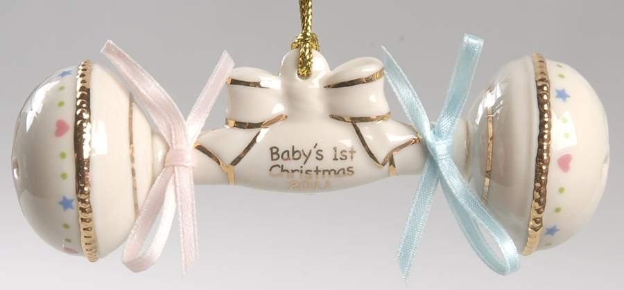 Baby's First Christmas-Rattle 2011 Rattle - Boxed by Lenox-1