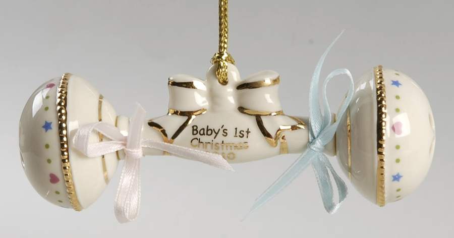 Baby's First Christmas-Rattle 2010 Rattle - No Box by Lenox-1