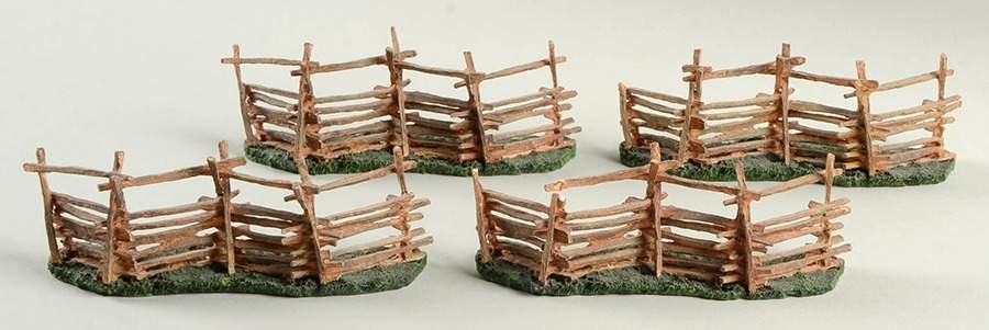 Williamsburg (Large) Split Rail Fences (Set Of 4) - Boxed by Lang & Wise Ltd-1