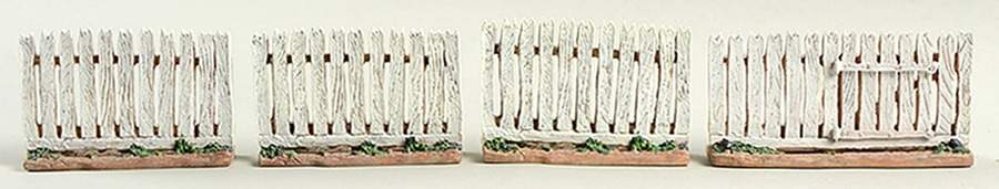 Williamsburg (Large) Picket Fences & Gate (Set Of 4) - Boxed by Lang & Wise Ltd-1