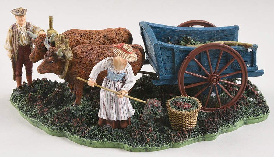 Williamsburg (Large) Working In A Field With Oxen - No Box by Lang & Wise Ltd-1