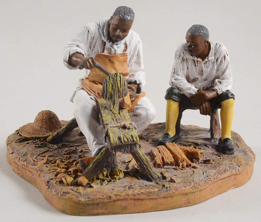 Williamsburg (Large) Carpenter Teaching Son - No Box by Lang & Wise Ltd-1