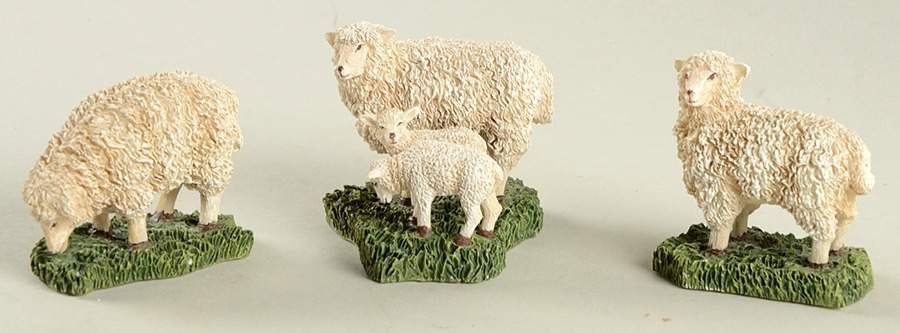 Williamsburg (Large) Set Of 3 Sheep - No Box by Lang & Wise Ltd-1