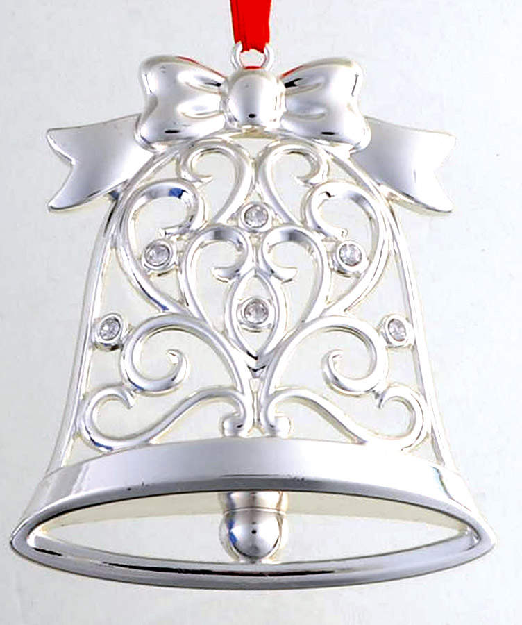 Sparkle and Scroll Multi-Crystal Bell-Clear Crystal - No Box by Lenox-1
