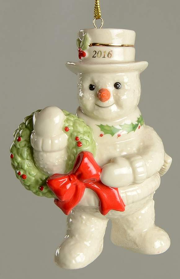 Annual Holiday Snowman Happy Holly Days Snowman - No Box by Lenox-1