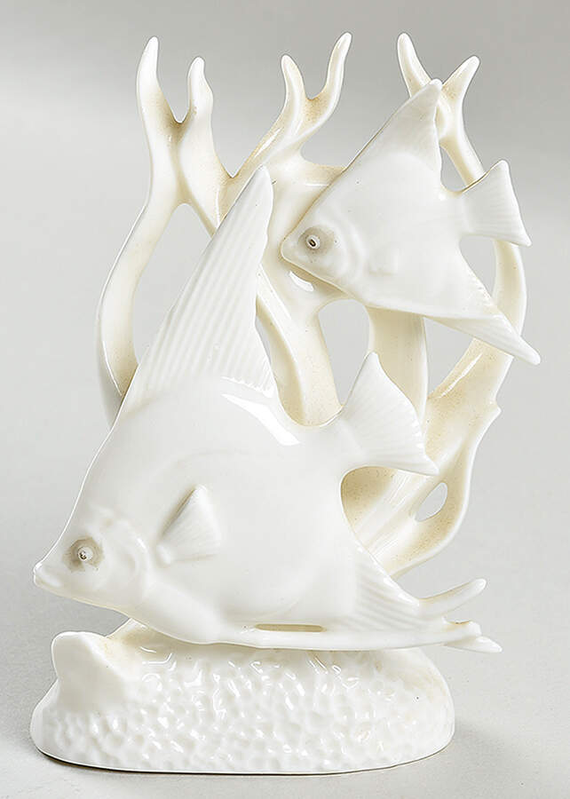 All White Giftware Fish In Seaweed - No Box by Lenwile-Ardalt-1