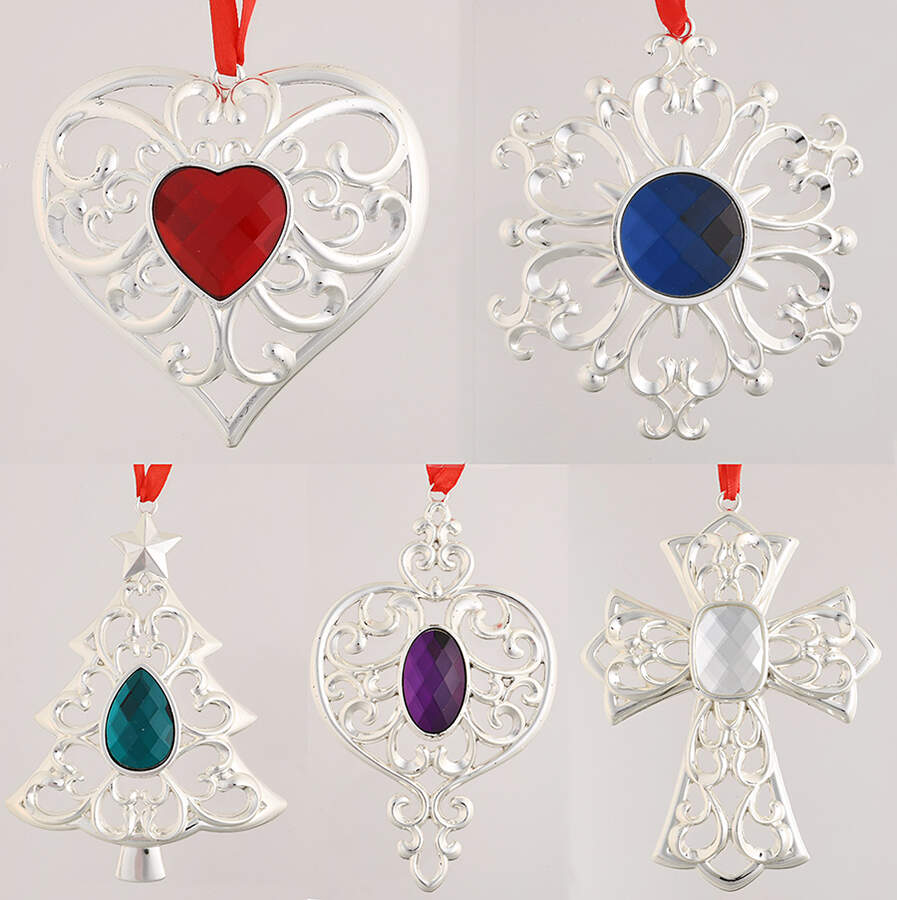 Bejeweled Ornament Bejeweld 5 Piece Set - Boxed by Lenox-1