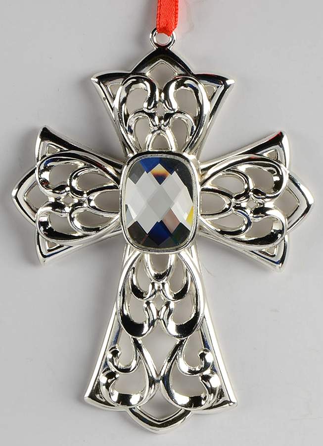 Bejeweled Ornament Gemmed Cross - No Box by Lenox-1
